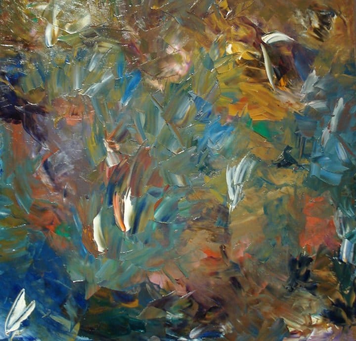 Undergrowth, oil on canvas, 70x70cm, 2009 (private collection, Italy, Paolo Conte)