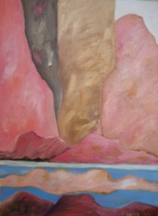Alta Rocca, oil on canvas, 40x30cm, 2009 (private collection, France)