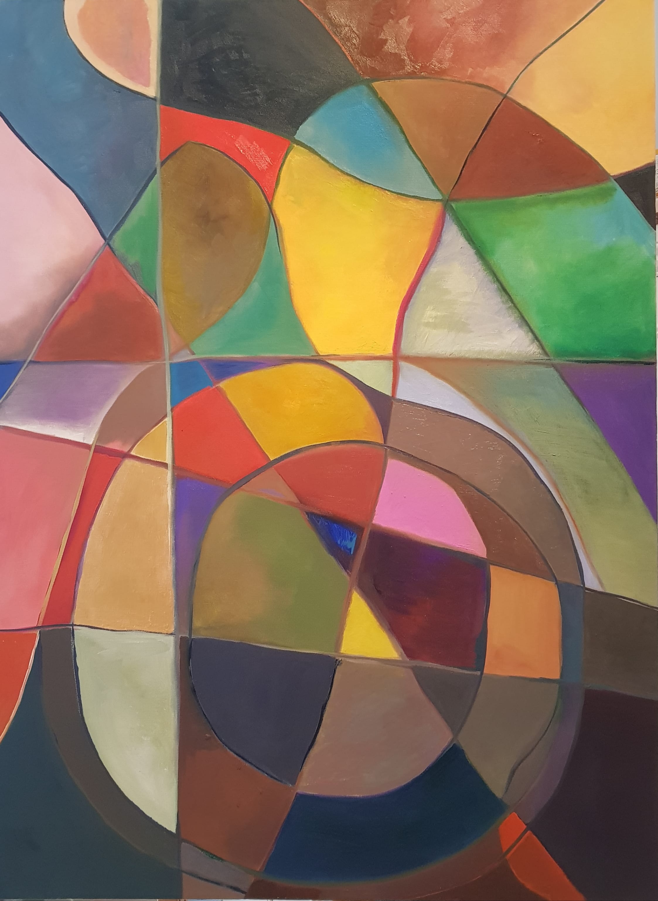 Tinted glasses, oil on canvas, 101x76cm, 2018 (private collection, London, UK)